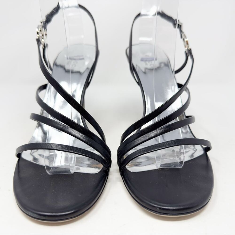 Gucci Strappy Interlocking GG Leather Heels Womens Size EU 39.5 - Picture 4 of 12